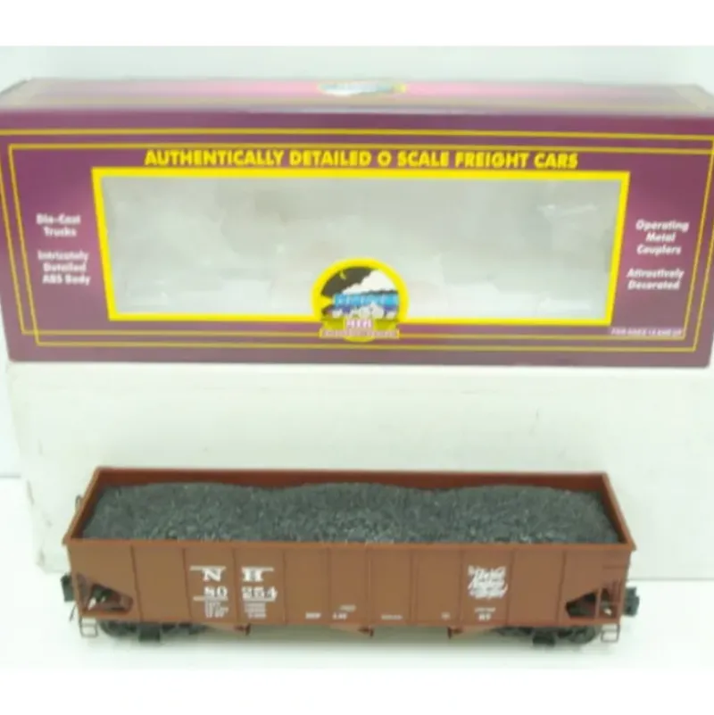 Trains*MTH 20-97677 New Haven 70 Ton 3-bay Hopper Car w/ Coal Load - Model Train Junction: Quality Parts and Art Supplies