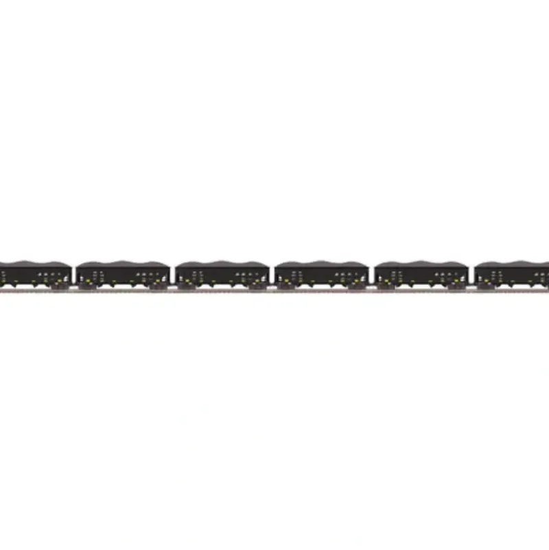 Trains*MTH 20-90577 O Burlington Northern Santa Fe 4-Bay Hopper Car Set (Set of 6) - Model Train Junction: Quality Parts and Art Supplies