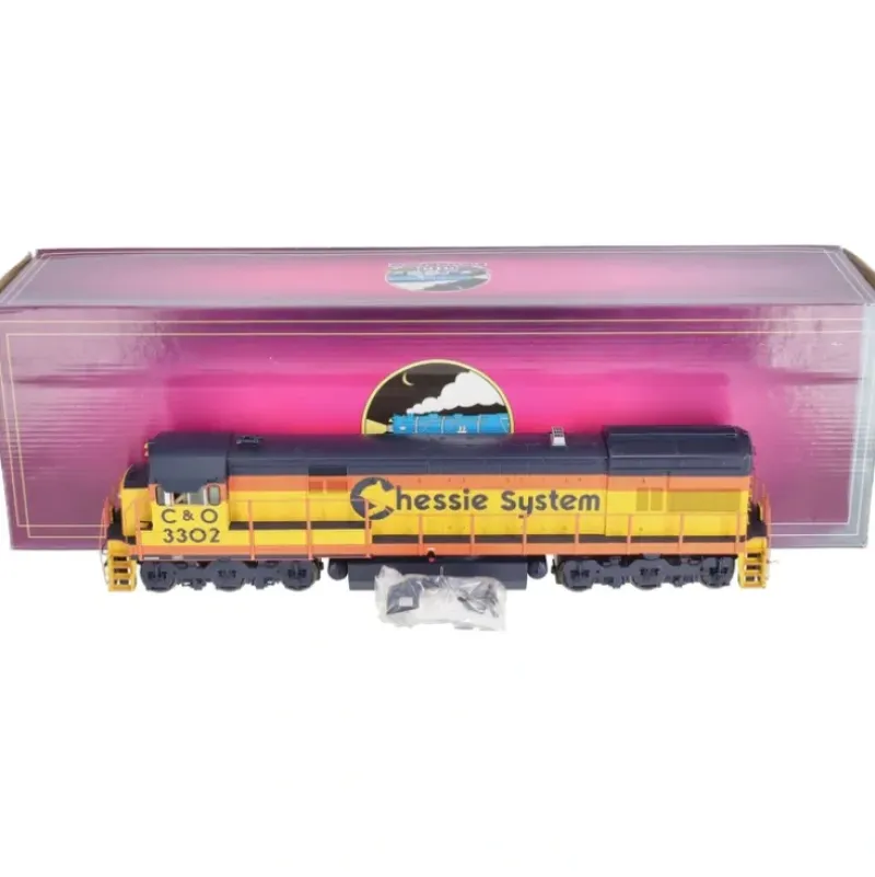 Trains*MTH 20-2845-2 O Chessie U30C Diesel Engine w/PS2 #3300 (Scale Wheels) - Model Train Junction: Quality Parts and Art Supplies