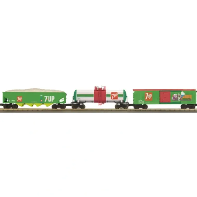 Trains*MTH 30-7050 O DPSU - 7UP RailKing Freight Car Set (Set of 3) - Model Train Junction: Quality Parts and Art Supplies