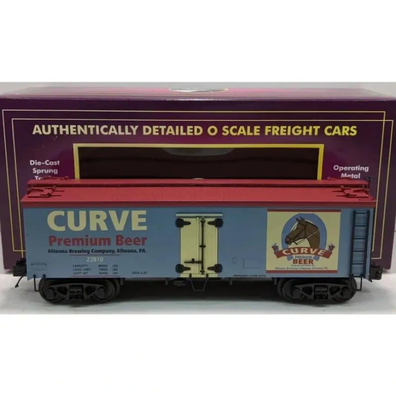 Trains*MTH 20-94326 O Gauge Curve Beer 36' Woodsided Reefer Car - Model Train Junction: Quality Parts and Art Supplies