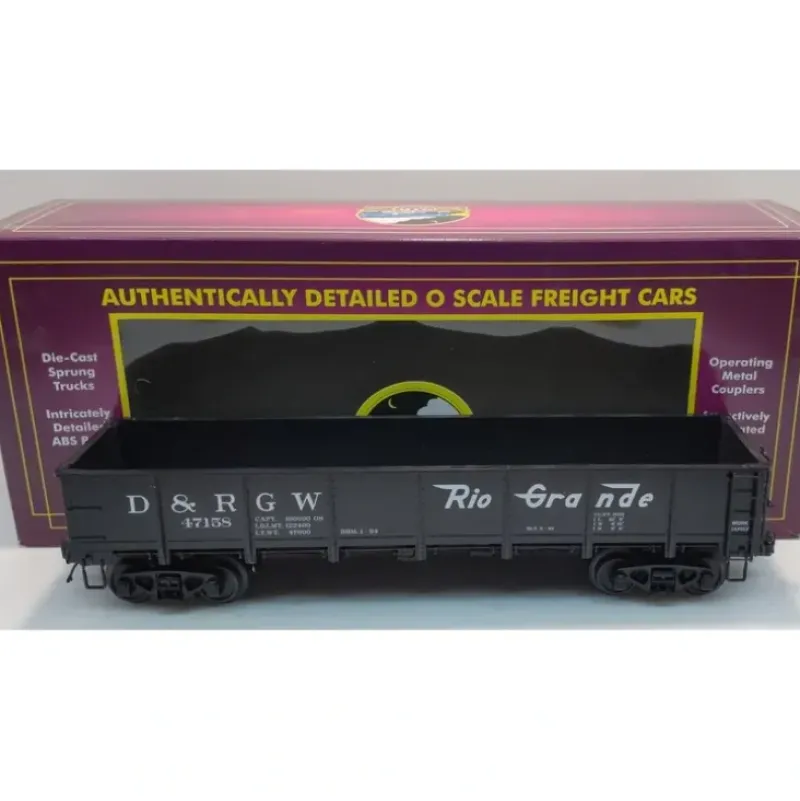 Trains*MTH 20-98092 O Gauge D&RGW 55 Ton All Steel Drop Bottom Gondola #47158 - Model Train Junction: Quality Parts and Art Supplies