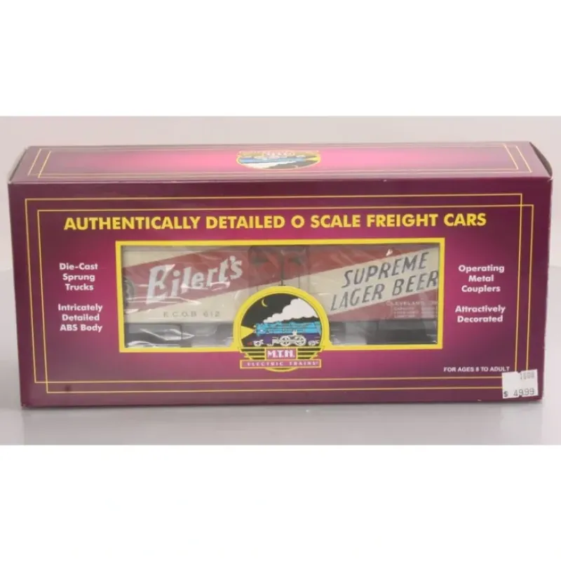 Trains*MTH 20-94333 O Gauge Eilerts Lager Beer 36 Woodsided Reefer Car #612 - Model Train Junction: Quality Parts and Art Supplies
