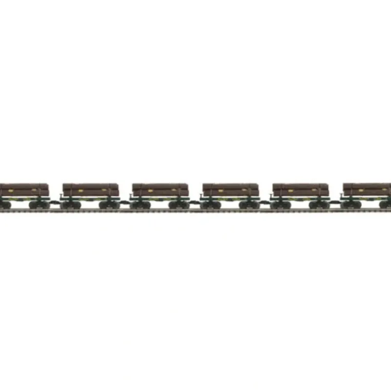 Trains*MTH 20-90594 O HillCrest Skeleton Flat Car Set with Log Load (Set of 6) - Model Train Junction: Quality Parts and Art Supplies