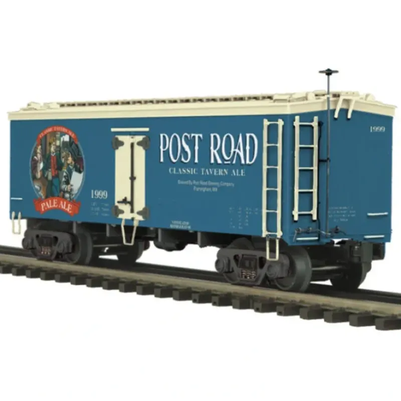 Trains*MTH 20-94344 O Post Road Ale 36 Woodsided Reefer Car #1999 - Model Train Junction: Quality Parts and Art Supplies