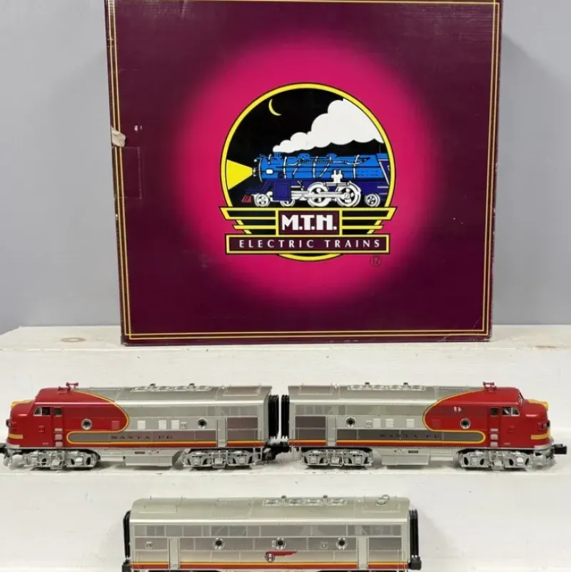 Trains*MTH 20-20046-1 O Santa Fe F-3 ABA Diesel Engine Set w/PS2 #26L/26C/26A - Model Train Junction: Quality Parts and Art Supplies