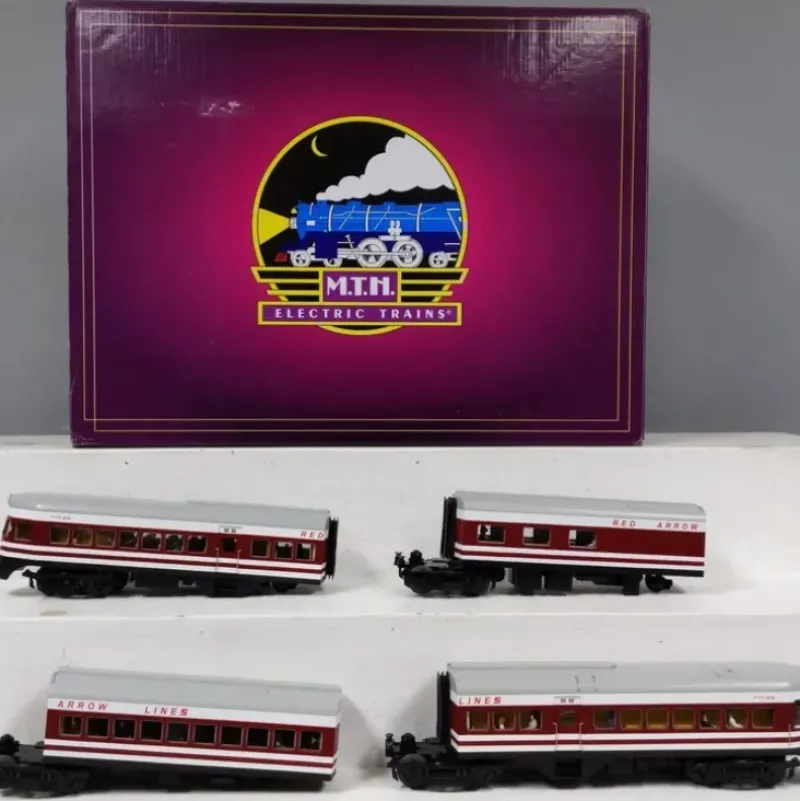 Trains*MTH 20-2784-1 Red Arrow Lines Liberty Liner O Gauge Train Set w/PS 2.0 - Model Train Junction: Quality Parts and Art Supplies