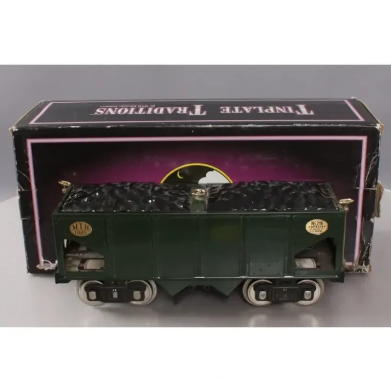 Trains*MTH 10-1053 Standard Gauge Green & Black Hopper with Brass Trim #216 - Model Train Junction: Quality Parts and Art Supplies