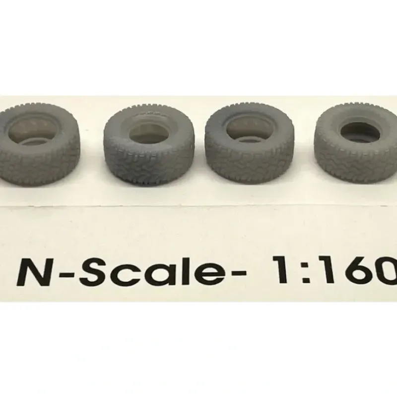 Trains*Phoenix Precision Models 30631 N Earthmover Tires Flatcar Load (Pack of 4) - Model Train Junction: Quality Parts and Art Supplies