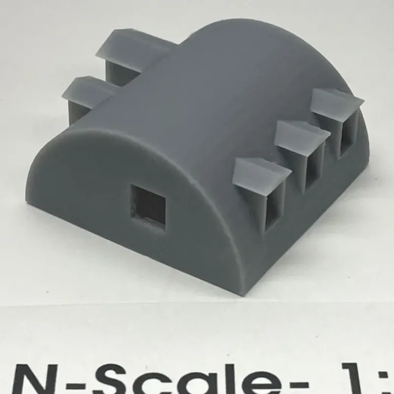 Trains*Phoenix Precision Models 30810 N Quonset Hut Office with Glass - Model Train Junction: Quality Parts and Art Supplies