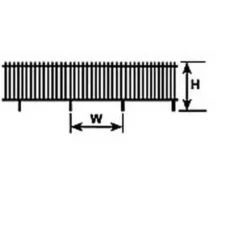 Trains*Plastruct 90458 1:500 1/4" x 75" x 11/64" Picket Fence - Model Train Junction: Quality Parts and Art Supplies