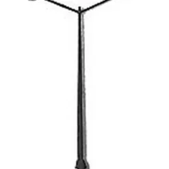 Trains*Plastruct 94811 O 3-1/2" x 6" 1960's Double Boulevard Lights (Pack of 2) - Model Train Junction: Quality Parts and Art Supplies
