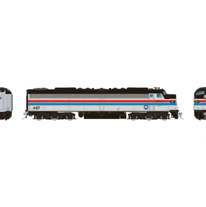 Rapido, HO Scale, 28806, EMD E8A, Metro North, EX-Amtrak, #497, DCC & Sound - Model Train Junction: Quality Parts and Art Supplies Outlet