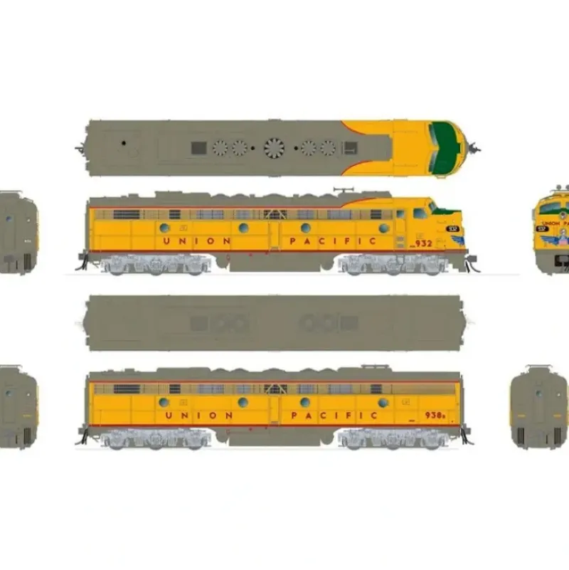 Rapido, HO Scale, 28541, EMD E8A/B Set, Union Pacific #940/941B, DCC & Sound - Model Train Junction: Quality Parts and Art Supplies New