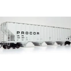 Rapido, HO Scale, 157005, Procor 5820 Covered Hoppers, Procor (UNPX), 6 Pack - Model Train Junction: Quality Parts and Art Supplies Outlet
