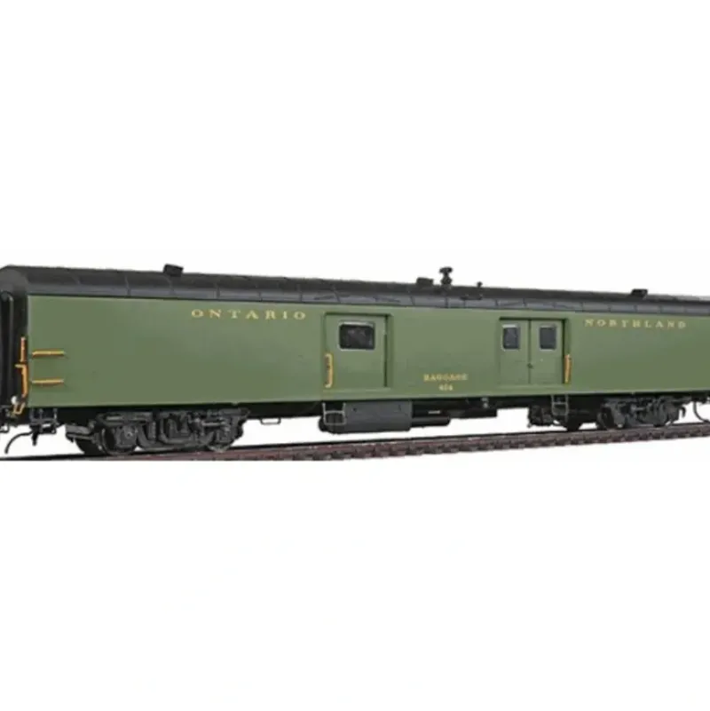 Trains*Rapido Trains 106254 HO Ontario Northland Baggage Express Car #414 (green) - Model Train Junction: Quality Parts and Art Supplies