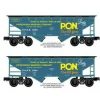 RMT 96393 O 2-Bay Cvd. Hopper Pride of Newark Beer/2pk - Model Train Junction: Quality Parts and Art Supplies Outlet
