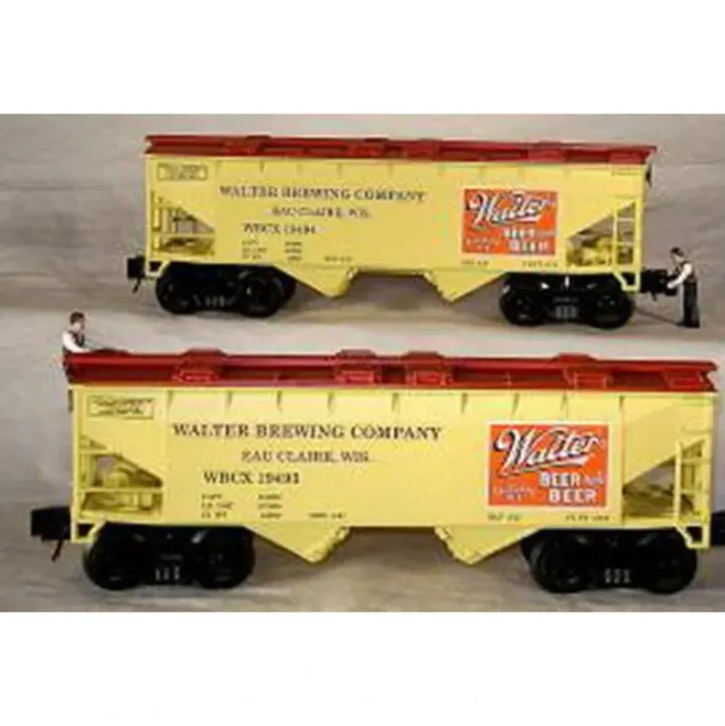 RMT 96392 O 2-Bay Cvd. Hopper Walter's Beer/2pk - Model Train Junction: Quality Parts and Art Supplies Clearance