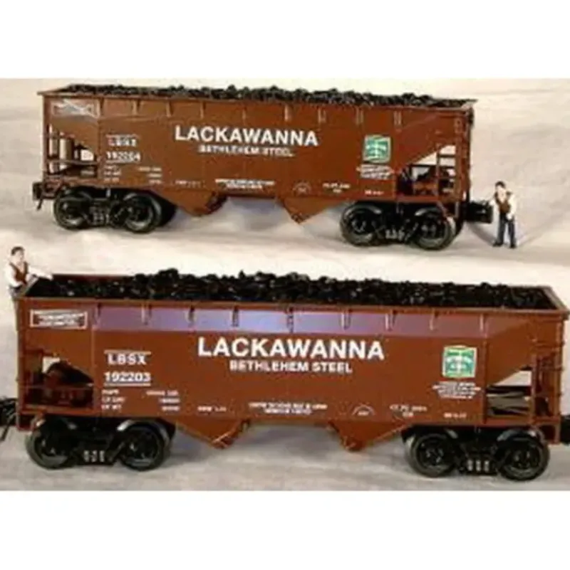 RMT 962195 O 2-Bay Hopper Bethlehem Steel/Lackawanna (Set of 2) - Model Train Junction: Quality Parts and Art Supplies Online