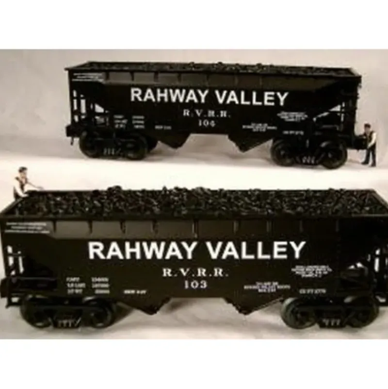 RMT 96227 O 2-Bay Hopper Rahway Valley/2pk - Model Train Junction: Quality Parts and Art Supplies Sale