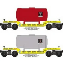 RMT 96573 O Dep.Ctr.Flat Car NY Subway/2pk - Model Train Junction: Quality Parts and Art Supplies Outlet