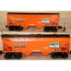 RMT 96397 O Hooker 2-Bay Covered Hopper #196543/196544 (Pack of 2) - Model Train Junction: Quality Parts and Art Supplies Online