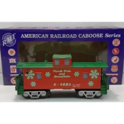 RMT CAB501 Christmas Lighted Caboose w/ Marker Lights & Figure - Model Train Junction: Quality Parts and Art Supplies Clearance