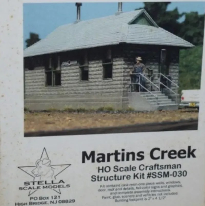 Stella Scale Models 030 HO Scale Craftsman Structure Kit Martin's Creek Kit - Model Train Junction: Quality Parts and Art Supplies New