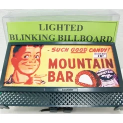 T&C 2602-89 MountainBar Candy OScale Lighted Billboard - Model Train Junction: Quality Parts and Art Supplies Best