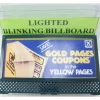 T&C 2602-54 Yellow Pages Lighted Blinking Billboard - Model Train Junction: Quality Parts and Art Supplies New