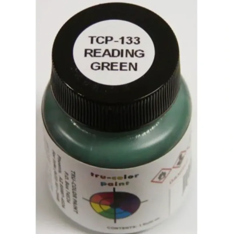 Tru-Color Paint, TCP-133, Air Brush Ready, Reading Green, 1oz - Model Train Junction: Quality Parts and Art Supplies Best