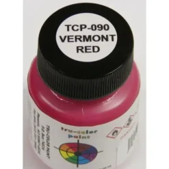 Tru-Color Paint, TCP-090, Airbrush Ready, Vermont Red, 1 oz - Model Train Junction: Quality Parts and Art Supplies New