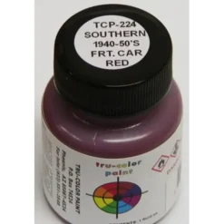 Tru-Color Paint, TCP-224, AirBrush Ready, SOU '38-'50 Freight Car Red, 1oz - Model Train Junction: Quality Parts and Art Supplies Outlet