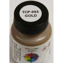 Tru-Color Paint, TCP-085, Airbrush Ready, Gold, 1 oz - Model Train Junction: Quality Parts and Art Supplies Best