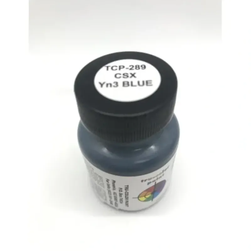 Tru-Color Paint, TCP-289, Airbrush Ready, CSX Yn3 Blue, 1 oz - Model Train Junction: Quality Parts and Art Supplies Clearance