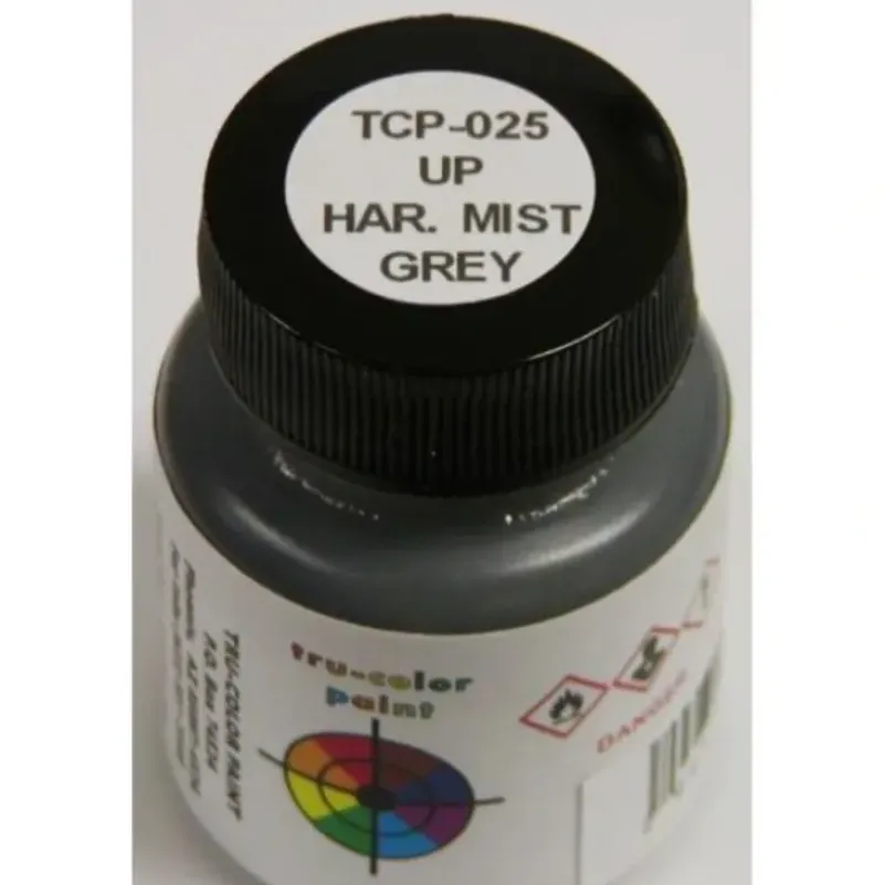 Tru-Color Paint, TCP-025, Airbrush Ready, Union Pacific Harbor Mist Grey, 1 oz - Model Train Junction: Quality Parts and Art Supplies Online