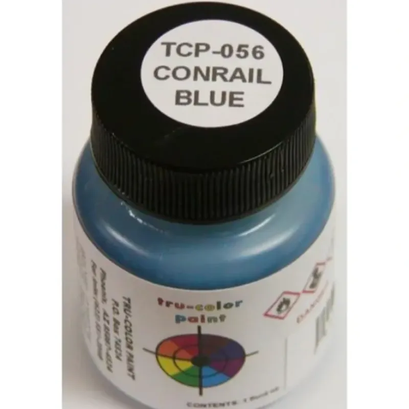Tru-Color Paint, TCP-056, Airbrush Ready, Conrail Blue, 1 oz - Model Train Junction: Quality Parts and Art Supplies Hot
