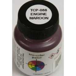 Tru-Color Paint, TCP-088, Airbrush Ready, Engine Maroon, 1 oz - Model Train Junction: Quality Parts and Art Supplies Clearance