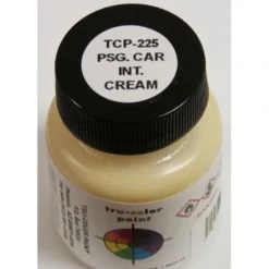 Tru-Color Paint, TCP-225, Airbrush Ready, Passenger Car Interior Cream, 1 oz - Model Train Junction: Quality Parts and Art Supplies New
