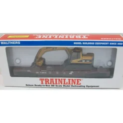 Walthers 931-756 HO 50' Flatcar w/Excavator - Model Train Junction: Quality Parts and Art Supplies