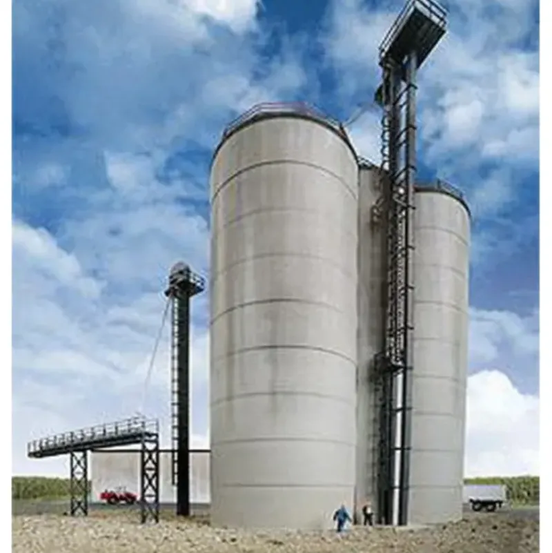 Walthers 933-2975 HO Corn Storage Silos & Elevators Structure Kit - Model Train Junction: Quality Parts and Art Supplies Discount