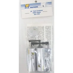 Walthers 933-1955 HO K&W Alaska 20' Tank Container Kit - Model Train Junction: Quality Parts and Art Supplies Outlet