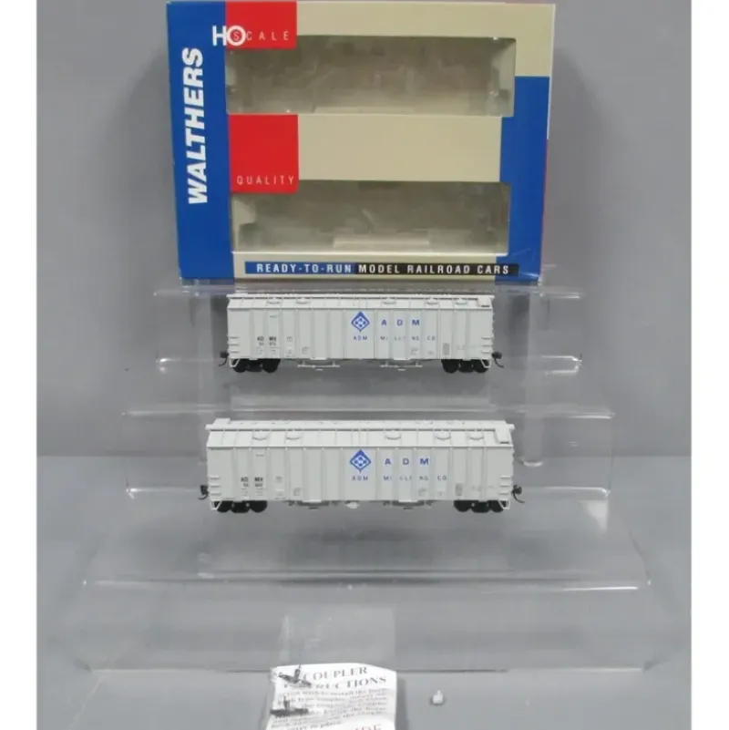 Walthers 932-23688 HO Scale ADM 50' Airslide Covered Hopper (Pack of 2) NIB - Model Train Junction: Quality Parts and Art Supplies