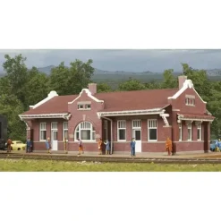 Walthers 933-3803 N Santa Fe-Style Brick Depot Building Kit - Model Train Junction: Quality Parts and Art Supplies Sale