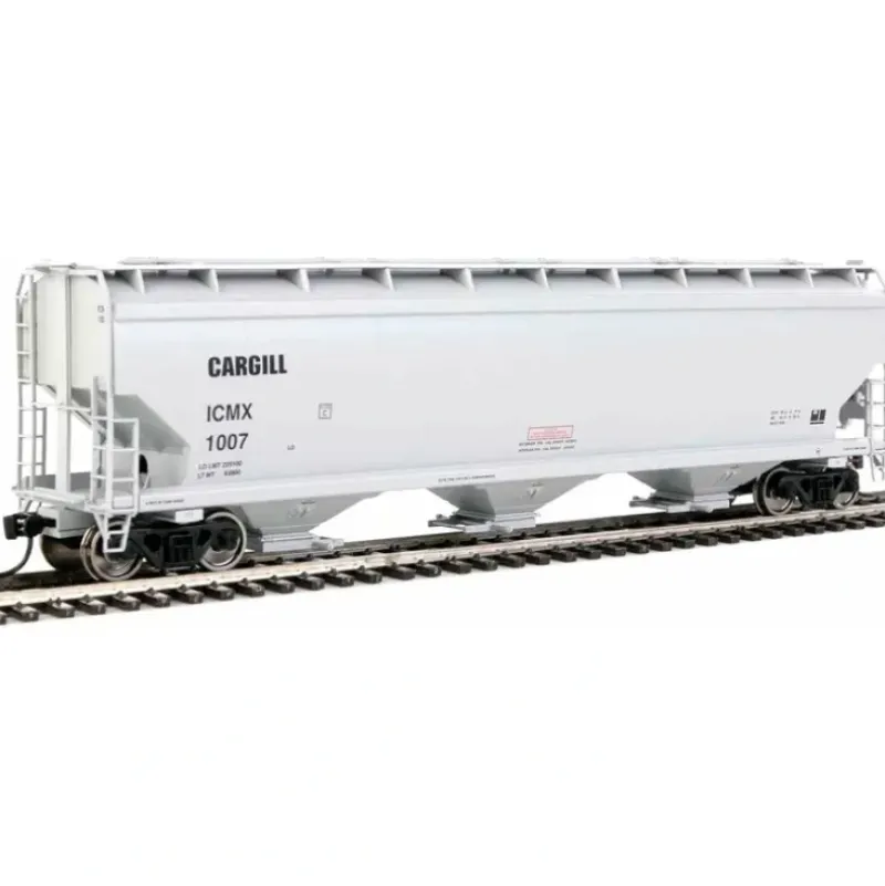 Walthers Mainline, HO Scale, 910-7726, 60' NSC 5150 3-Bay Covered Hopper, Covered Hopper, Cargill (ICMX), #1064 - Model Train Junction: Quality Parts and Art Supplies Outlet