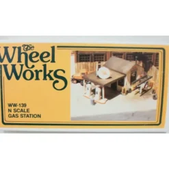 Wheel Works WW-139 N Gas Station Kit - Model Train Junction: Quality Parts and Art Supplies Sale