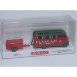 Wiking 026005 HO Christmas Panorama Bus with Trailer - Model Train Junction: Quality Parts and Art Supplies Discount