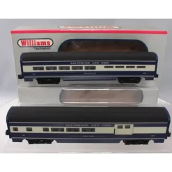 Williams 43030 B&O 60 Ft. Streamline Passenger 2-Pack - Model Train Junction: Quality Parts and Art Supplies Online