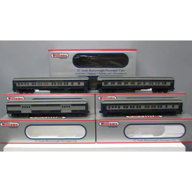 Williams 43357 B&O Capitol Limited 72' Heavyweight Passenger Cars (Set of 4) - Model Train Junction: Quality Parts and Art Supplies Hot