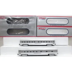 Williams 43104 CB&Q 72' Streamline Passenger Car (Set of 2) - Model Train Junction: Quality Parts and Art Supplies New